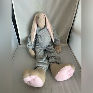 Vintage Unbranded hand made stuffed animal bunny rabbit 22”